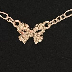 Betsey Johnson Silver Bow Bracelet  NWT